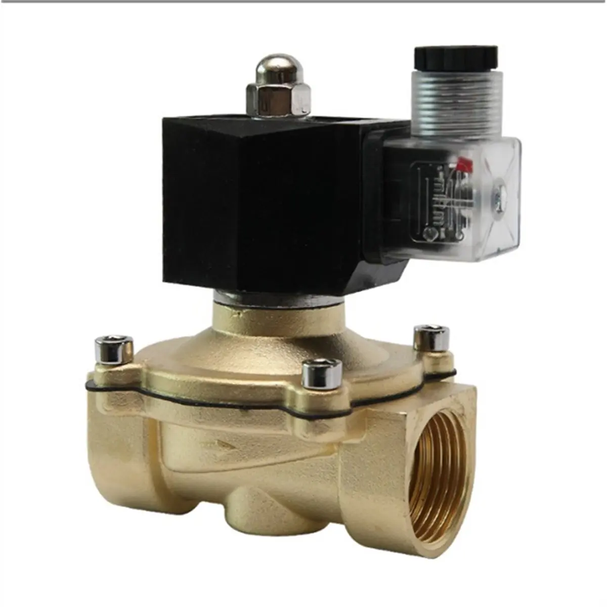 A19F-Messing-Magnetventil 1/2 Zoll IP65 Wasserdicht mit LED-Betriebsanzeige 220V/24V Normalerweise geschlossen – Detail 8