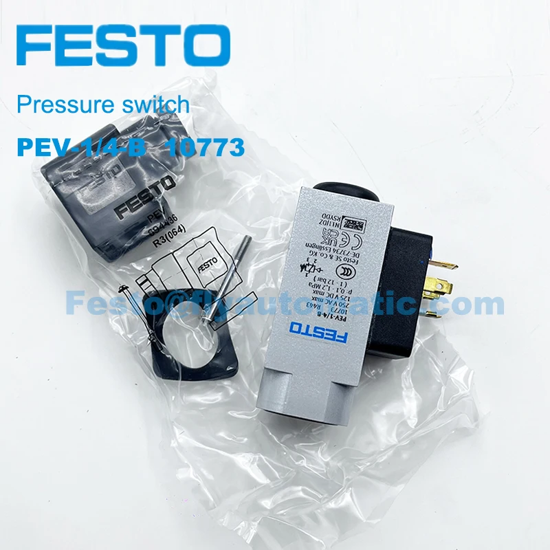 

Festo Pressure Switch PEV-1/4-B -OD 10773 175250 PEV-1/4-SC-OD 161760