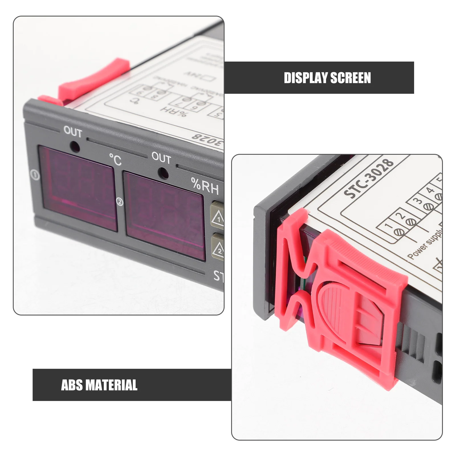 

Digital Temperature Humidity Controller ABS Plastic Thermostat for Laboratory Greenhouse Plant Breeding Aquarium Digital