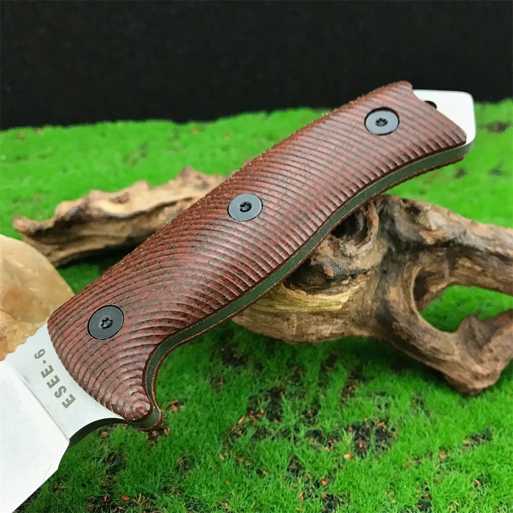 ESEE-6 Survival Fixed Blade Knife D2-blade Straight Knives G10-handle Outdoor Hunting Camping EDC Tools with Sheath for Men Gift - view 3