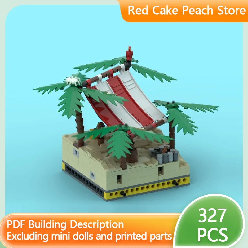 

Модель средневекового замка MOC, строительные блоки, пиратский остров, модульный конструктор, развивающая игрушка для детей, подарок на праздник, набор для сборки