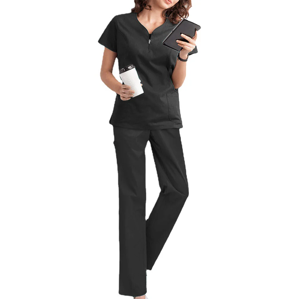 Women Surgical Gowns Short-Sleeved Medical Uniforms Nursing Accessories Dental Cic Pet Hospital Beauty Salon Workwear Clothes