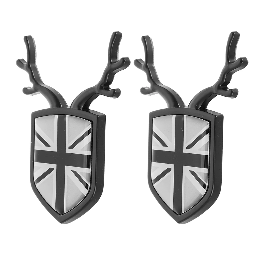 

2pcs Uk Flag Sticker England Auto Decals Flag Car Decal Badge Exterior Decoration Durable Abs Material Easy Installation