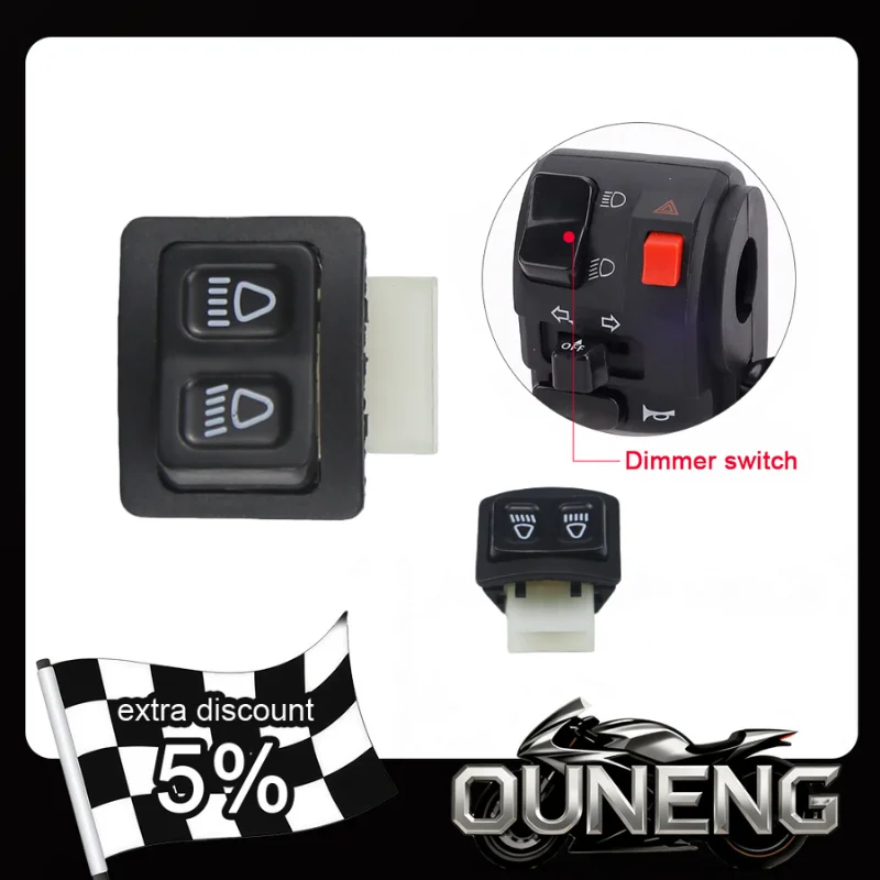 

For Honda Suzuki ATV moped scooter switch button headlight single headlight switch