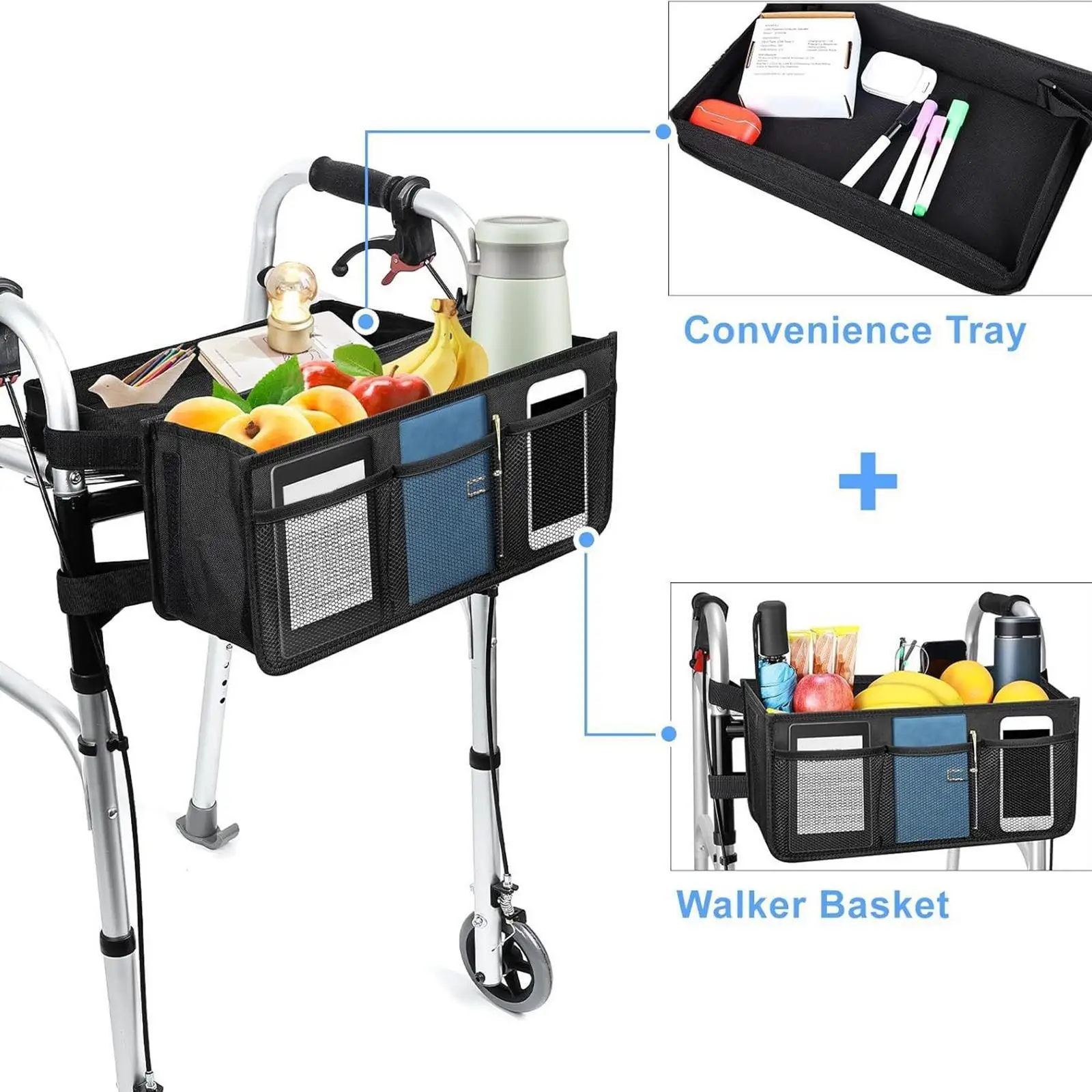 

Walker Storage Bag, under Seat Bag, Pouch for Carrying Items, Foldable Storage