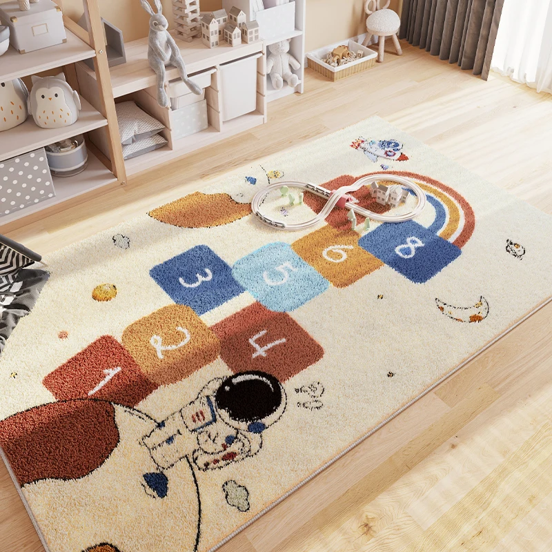 

Cartoon Digital Children's Room Carpet Cute Letter Rugs for Bedroom Non-slip Carpets for Living Room Large Area Cloakroom Rug