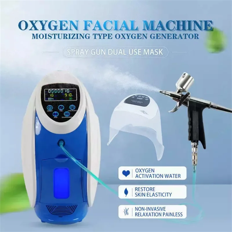 Korea O2toDerm Oxgen Facial Machine Face Skin Deepcare Oxygen Dome Mask Machine