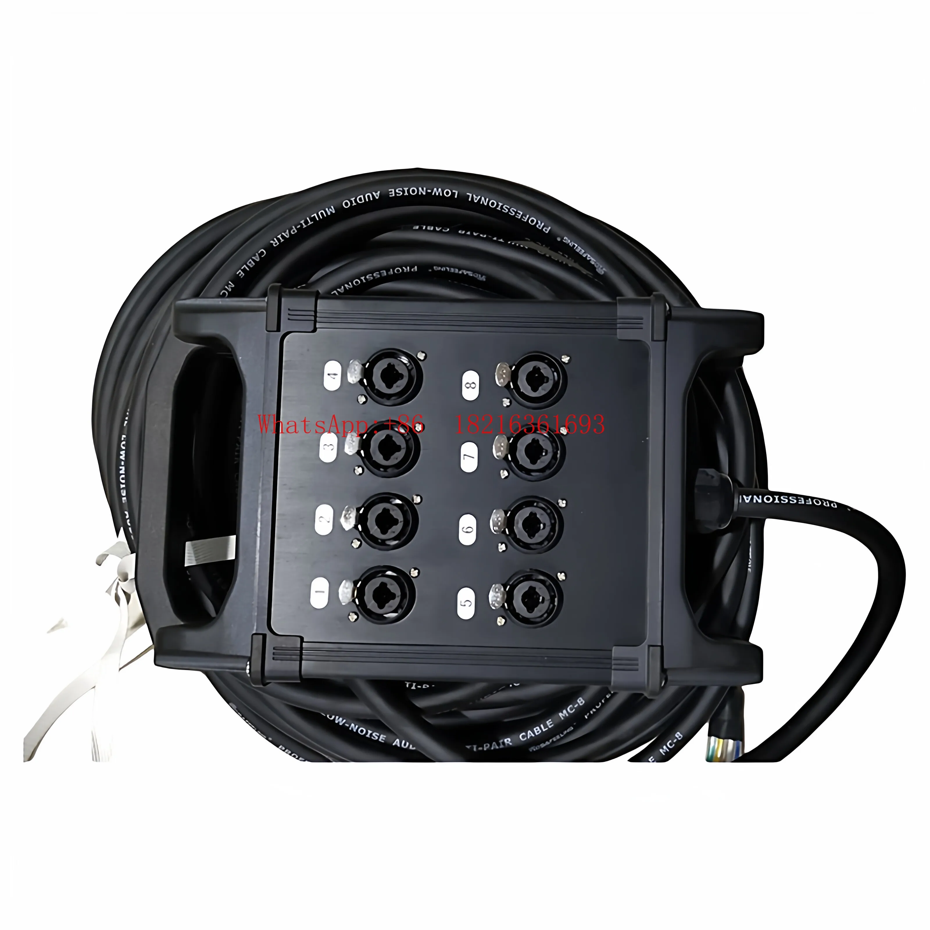 6.35 Mobile Performance Audio 8 Intersection Signal Cable Junction Stage Box 8 Channel Dual-purpose Seat 6.5 Canon Head