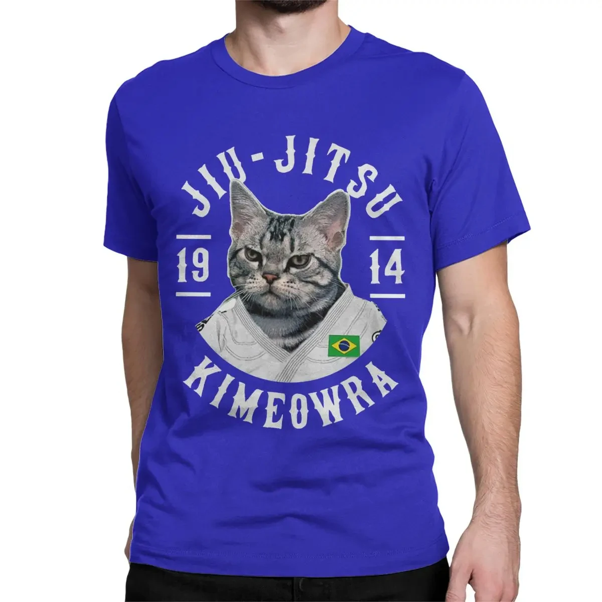 Men Women T-Shirt CAT KIMEOWRA 1914 FUNNY BRAZILIAN JIU JITSU Cotton Tees Short Sleeve T Shirt Round Collar Clothing Printed