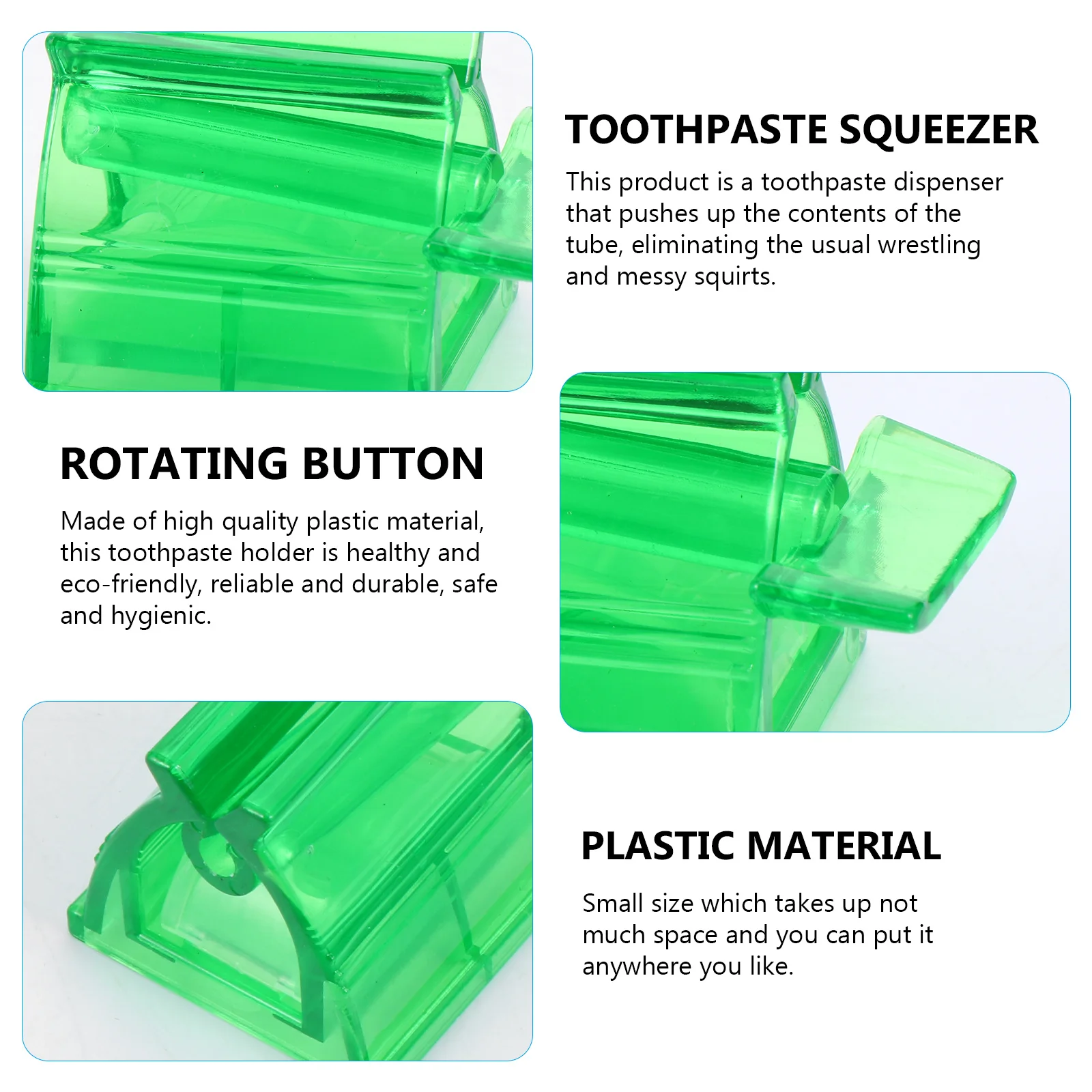 

3pcs Toothpaste Squeezer Small Size Large Caliber For Toothpaste Hand Cream Face Cleanser Bathroom Accessories Tube Roller