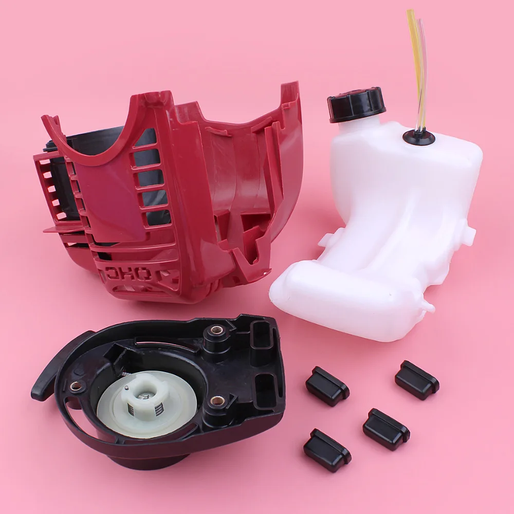 Top Cylinder Engine Cover Recoil Pull Starter For Honda GX35 GX35NT HHT35S Fuel Tank Line Kit 4 Stroke Lawn Mower Engine Part