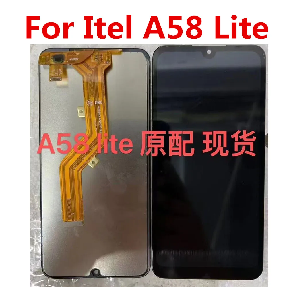 Original Display For Itel A58 Lite LCD Display Touch Screen Digitizer Assembly For Itel Screen A58 LIte Replacement Repair Parts