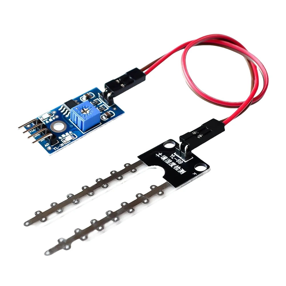 Smart Electronics Soil Moisture Hygrometer LM393 Soil Moisture Sensor Development Board 5V High Precision for Robot Smart Car
