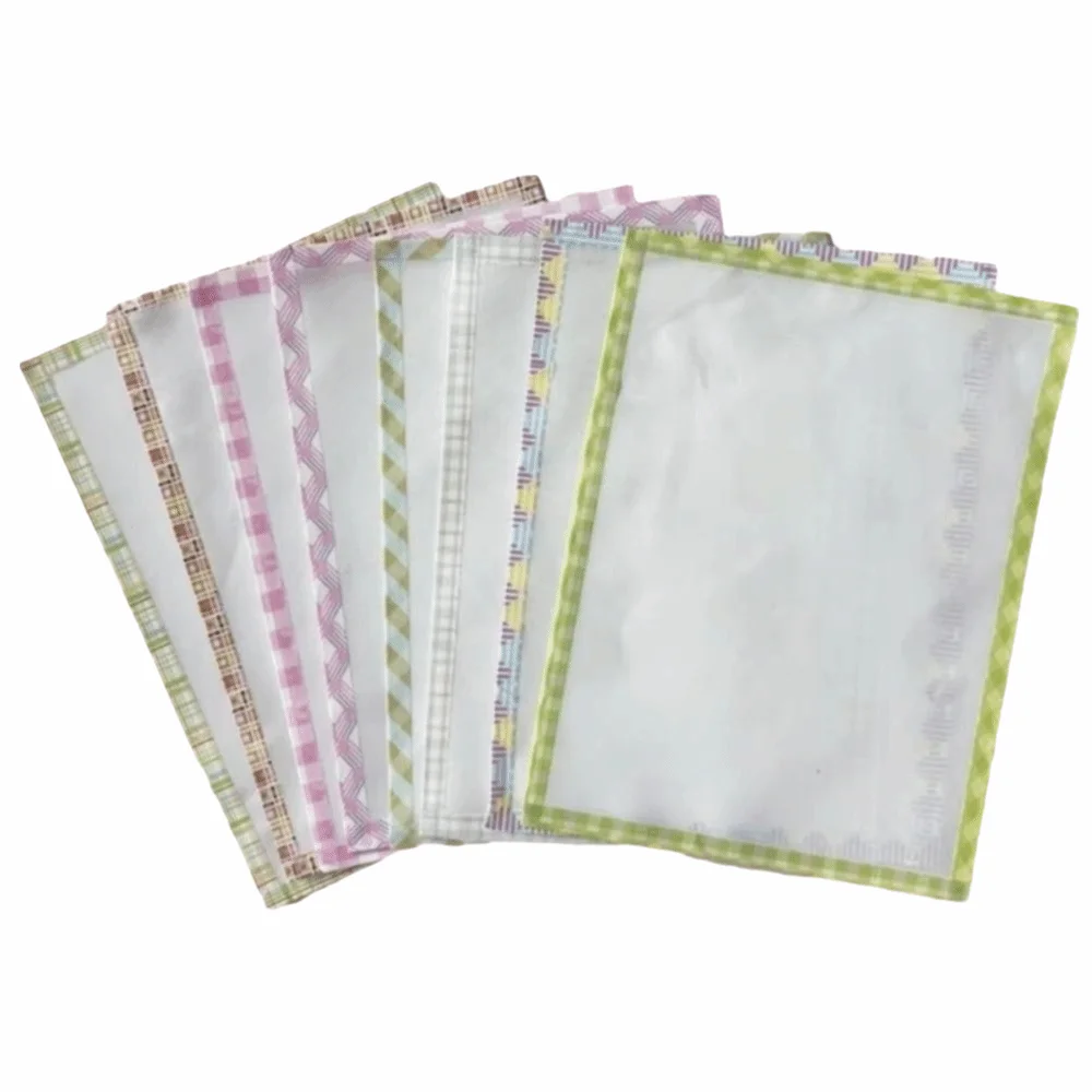 5 Pcs Light Transmission Perler Beads Baking Cloth Diy Edge-Stitched Ironing Sheets For Fuse Heatproof Beads Heat Iron-On Mat