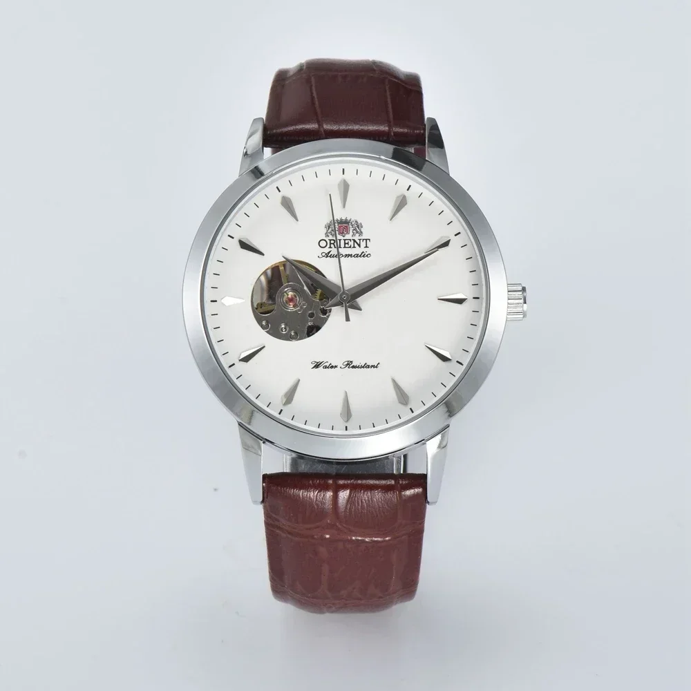 

Мужская новая рубашка для часов, роскошные автоматические многофункциональные механические наручные часы Orient Tourbillon из цельнометаллической стали,