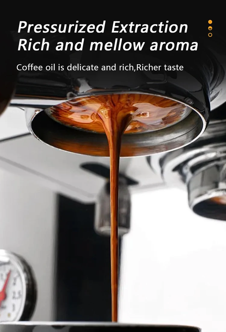 51MM/54MM/58MM Druckbeaufschlagter 1-Loch Kaffeefilterkorb für Einzel-/Doppelportionen, Passend für Edelstahl-Siebträger, Espresso-Kaffeezubehör – Detail 10