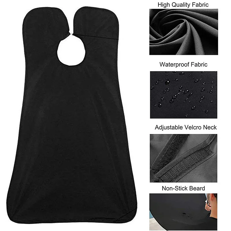 1pcs beard trap cape bib mirror sucker apron shaving beard trap Clean care tarp with two suckers