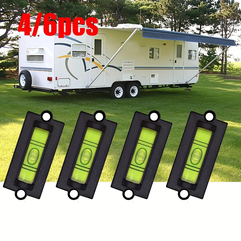 

Level Indicator Mini Bubble Leveler For RV Daily Leveling Magnet Plastic Level Indicator Analysis Instruments