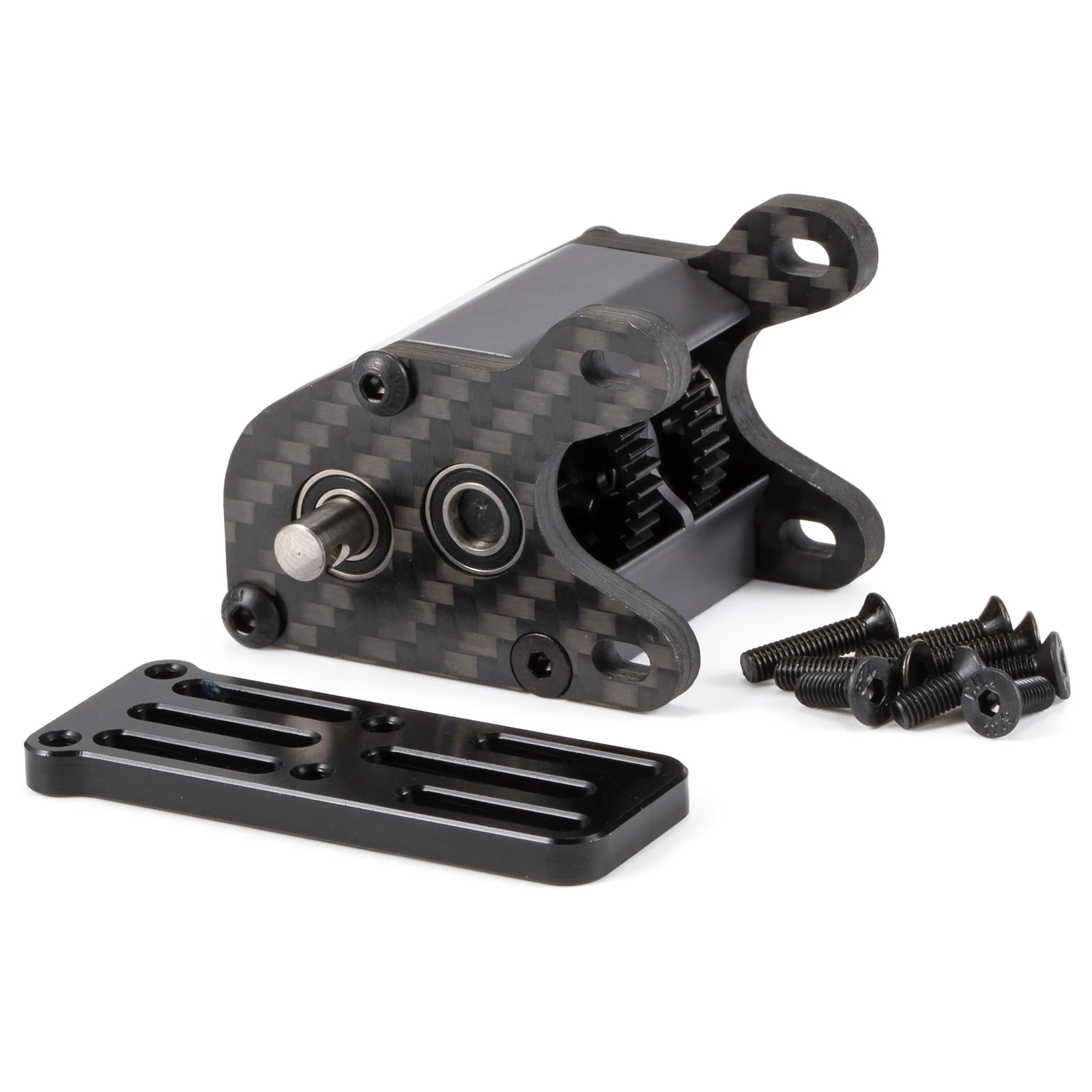 62g Ultralight Dual Motor Transmission 48Pitch Overdrive Dig Tiny Gearbox for 1/10 RC Crawler Sporty LCG Cheater Rigs