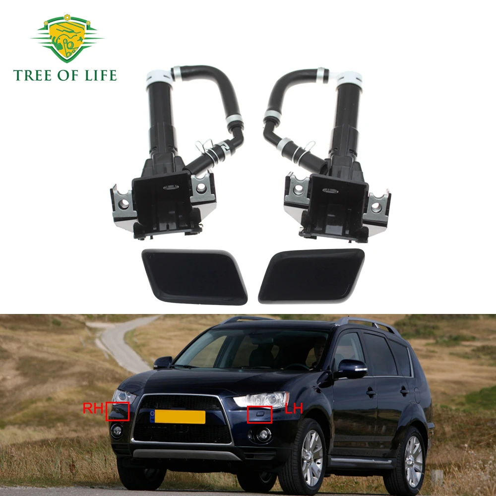 

For Mitsubishi Outlander XL 2010 2011 2012 2013 Front Left/Right Bumper Headlight Washer Nozzle Headlamp Cleaning Actuator