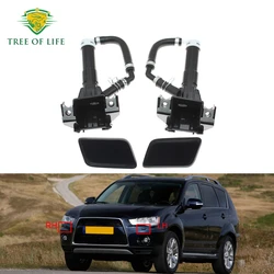For Mitsubishi Outlander XL 2010 2011 2012 2013 Front Left/Right Bumper Headlight Washer Nozzle Headlamp  Cleaning Actuator