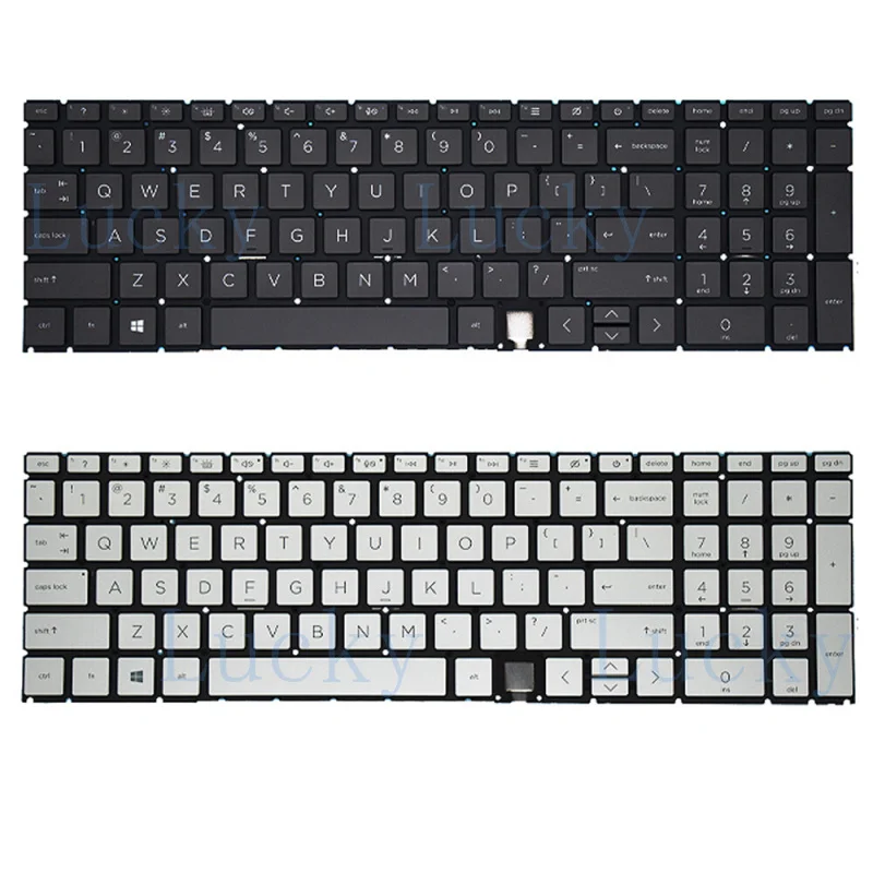 

Для HP ENVY 15 15-ED TPN-C149 15-AG TPN-W140: Клавиатура с подсветкой, черная/серебристая