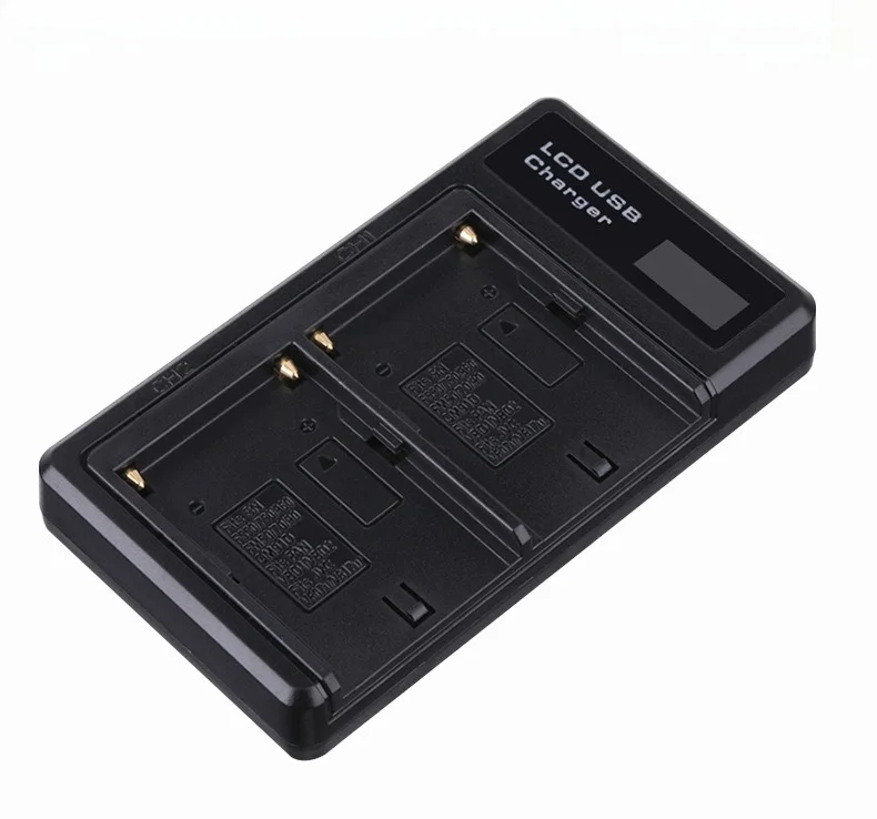 Dual USB Charger For NF550/F570/F750/F770/F960/F970/F980/F990/FM50/FM5 Batteries Fast Micro USB & Type-C Charging