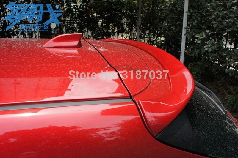 for Mazda 3 Axela Hatchback 2014 2015 2016 2017 ABS Plastic Unpainted Rear Roof Spoiler Wing Trunk Lip Boot Cover Car Styling