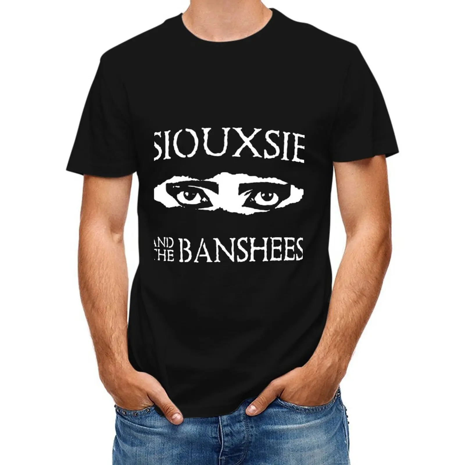 Футболка Siouxie and the Banshees, винтажная рубашка с аниме, футболки большого размера, забавная футболка, толстовки, мужские