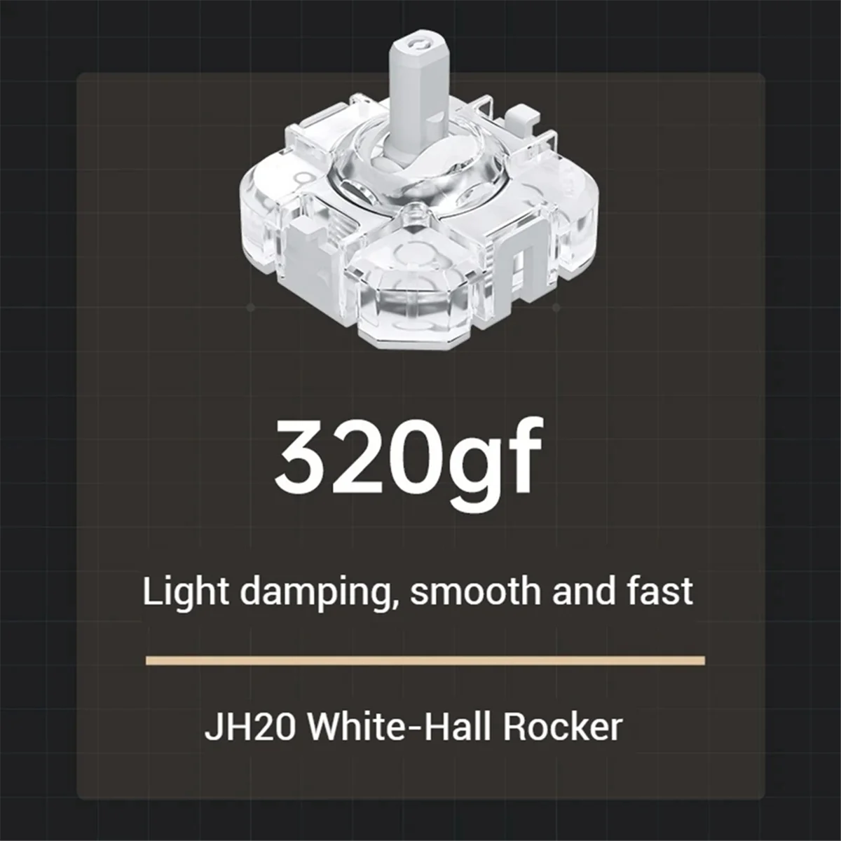 SMIEA Hot Swap Joystick untuk MACHENIKE G6Pro G5Pro V2/ThundeRobot G80 Pengendali Game JH20 Hall Joystick Putih