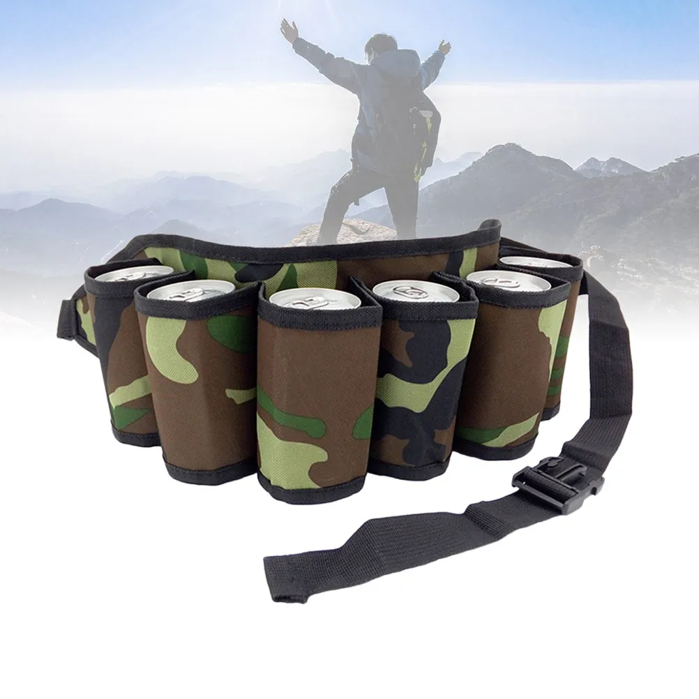 

Комплект из 2-х поясных сумок для пива Oxford, для альпинизма и активного отдыха, вмещает 6 банок, удобная поясная сумка с карманом на молнии, для кемпинга и пикников