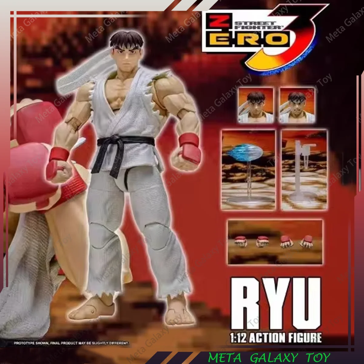 

Original Storm Toys 1/12 Street Fighter ZERO3 Series Ryu Action Figure Game Figurine Movable Model PVC Statue Custom Toys Gifts