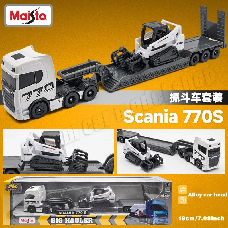 Maisto Stania 770S Transport Trailer Volvo FH16 Trailer Alloy Die-cast Car Model Toys Collectible Miniature Car Model Decoration