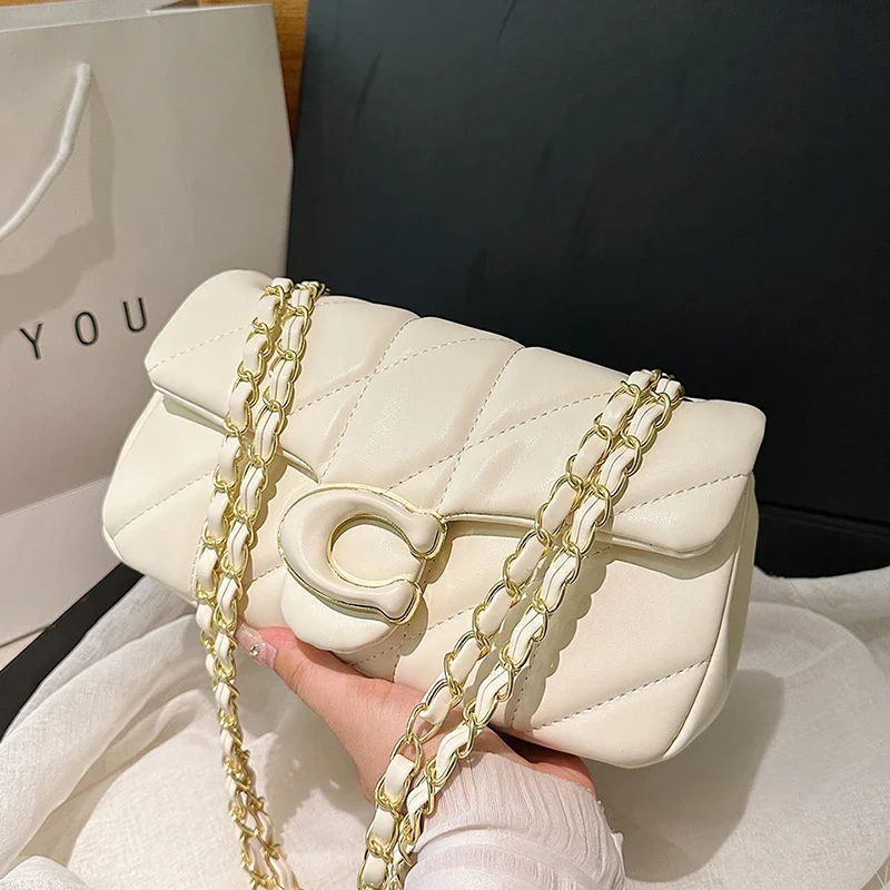 

Stylish Minimalist Crossbody Bag For Women Featuring Solid Color Unique Logo And High-End Fashion