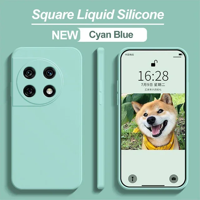 

Жидкий силикон, противоударный телефон для OnePlus 12 11 10 9 Pro RT ACE3 2 V Pro NORD 2 Ce Ce2 Lite N20, роскошные противоударные детали