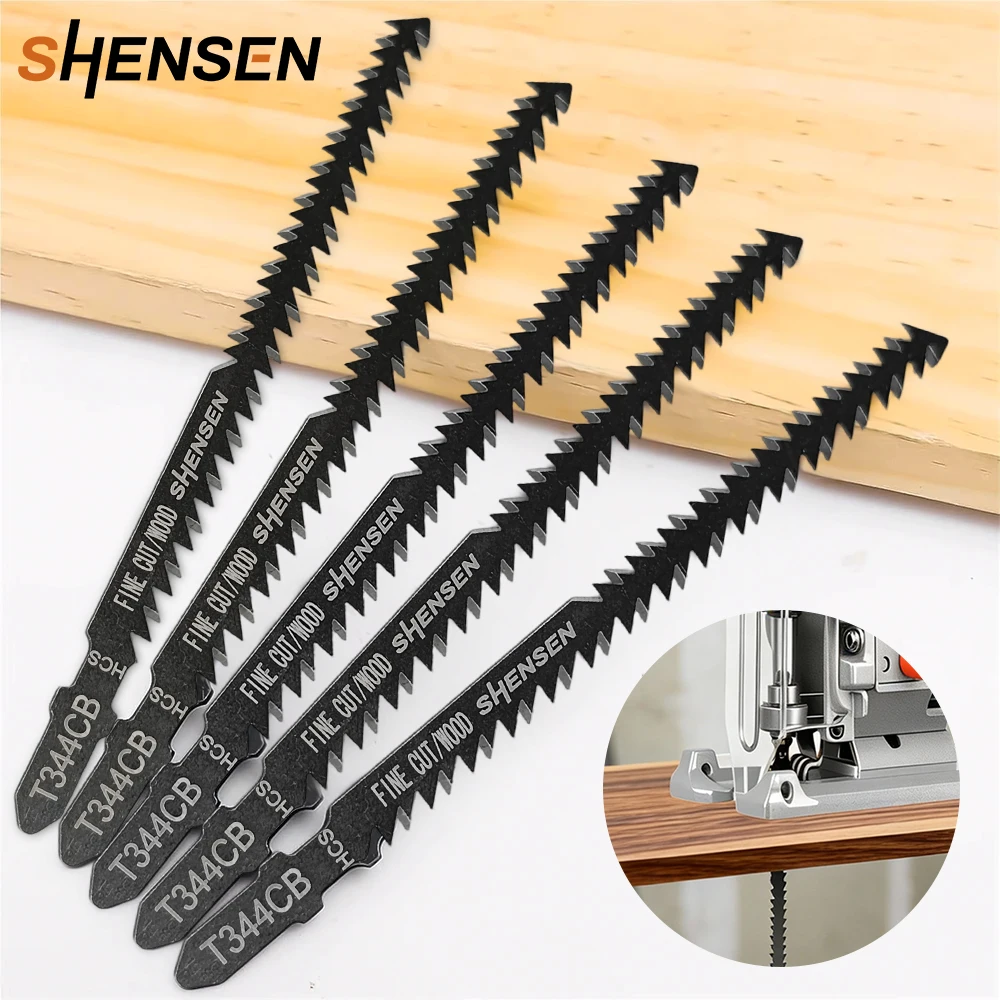 Double-Sided Teeth Wood Cutting Blade, Jigsaw Blades, Fast Cutting for Hard & Soft Wood, Plywood and Plastic