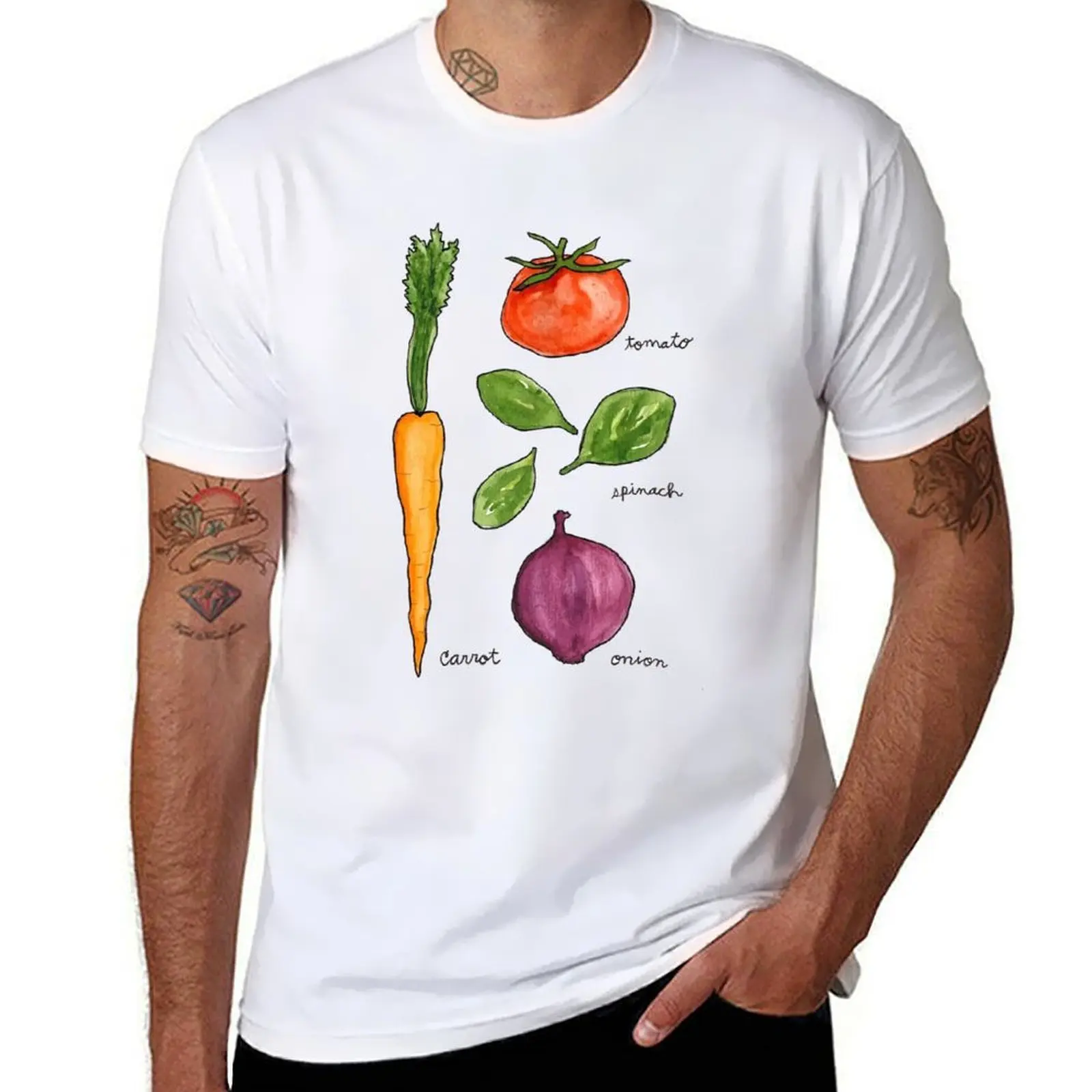 Garden Veggies T-Shirt man t shirt cotton t shirts for man pack white T-Shirt
