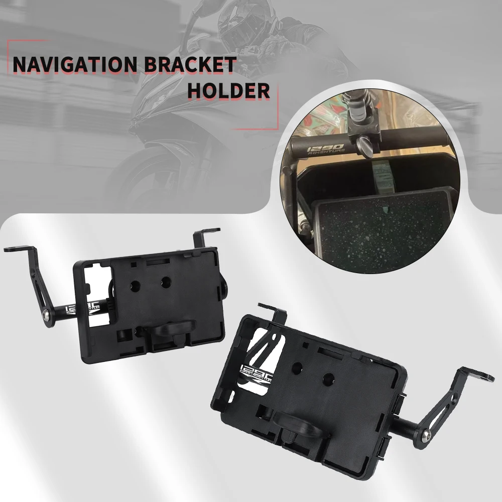 

2023 2022 2021 2020 Motorcycle For 1290 Super Adventure S R 2017-2023 GPS Smart Phone Navigation Mounting Bracket Adapter Holder