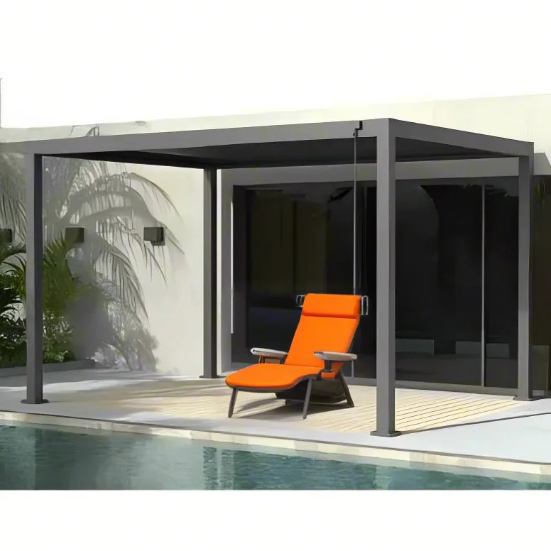 Gazebo veneziano liga de alumínio pavilhão jardim villa pátio casa toldo ao ar livre dossel pode ser personalizado