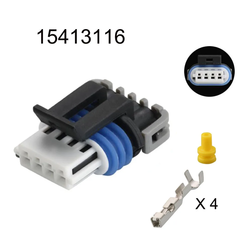 Imagem -04 - Cabo de Conector Impermeável Automático Plugue Automotivo Soquete Masculino Família Inclui Selo Terminal Pinos Dt044p Dt06-4s 100set