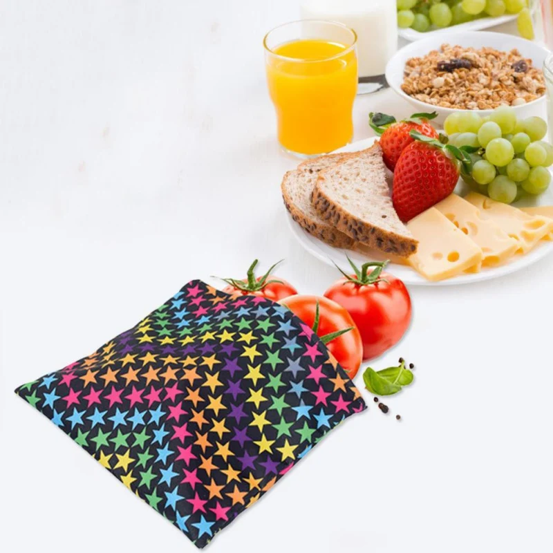 3PCS/Set Reusable Sandwich Bag Snack Food Storage Bags Waterproof Lunch Bread Container Zipper Freezer Bag Storage Case 3 Size