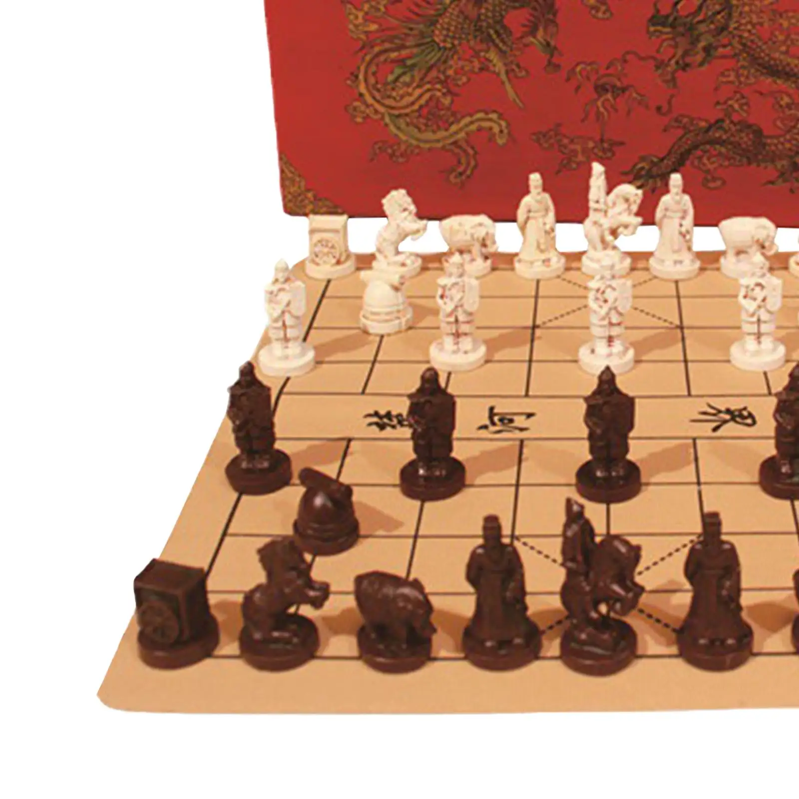 pu-leather-chinese-chess-board-game-with-resin-warrior-pieces-for-intellectual-stimulation-home-or-office