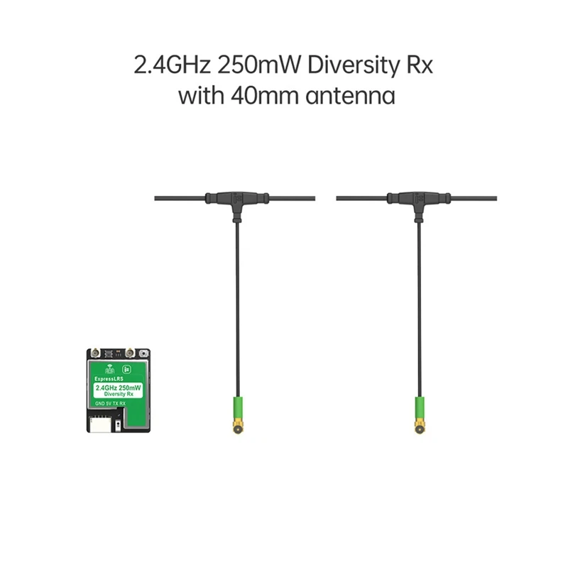 ELRS Diversity Receiver ELRS 2.4Ghz 250Mw True Diversity RX With Dual Antenna For FPV