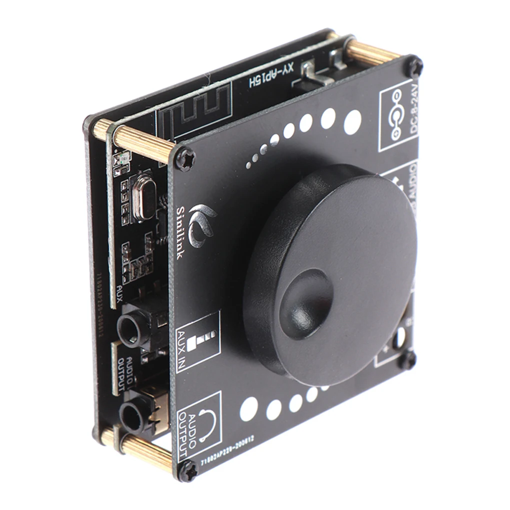 

Stereo Sound Amplifier Board Adjustable AUX Input Bluetooth-compatible Module DC 8-24V Short Circuit Protection