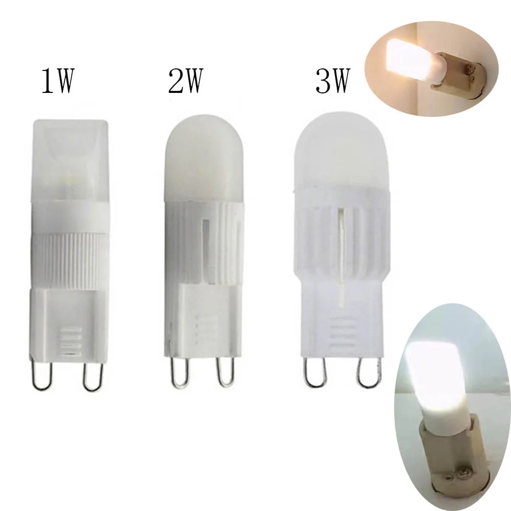 Imagem -01 - Lâmpada Led Cerâmica g9 Lâmpada Economizadora de Energia Lustre de Cristal Branco Quente Branco Frio 1w 2w 3w 220v 10 Pcs lampada led ceramica g9 lampada economizadora de energia lustre de cristal branco quente branco frio 1w 2w 3w 220v 10 pcs 01