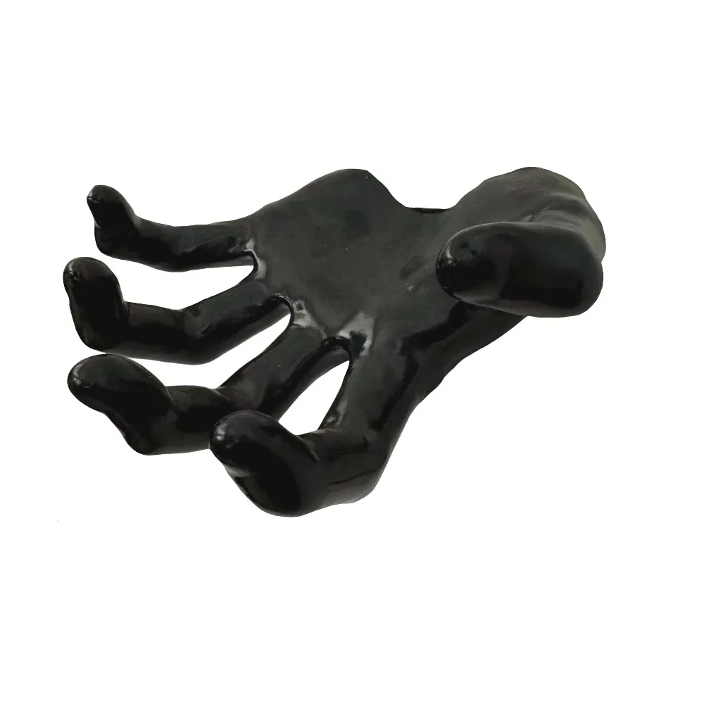 Witch Arm PVC Demon Hand Scary Texture Wall Mounted Ghost Claw Creepy Design Matte Finish Black Ghost Palm Room Ornament