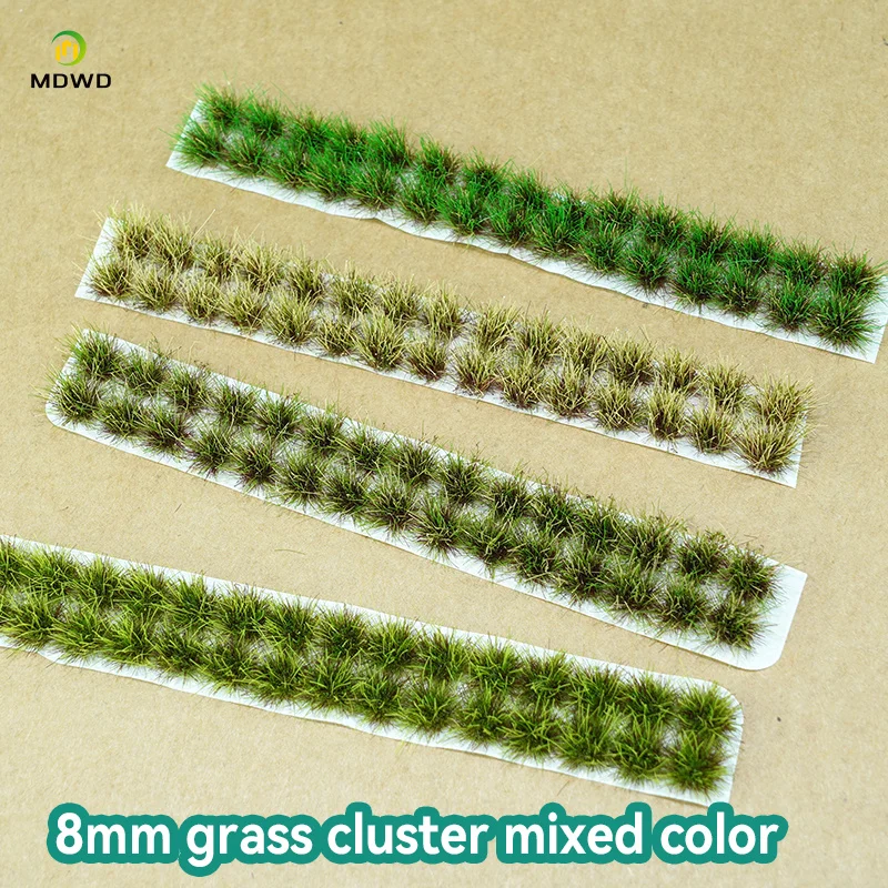 5-8mm Kunstgras Struiken Miniatuur Gras Plant Cluster Simulatie Model Zand Tafel Scène Materiaal DIY Handgemaakte Accessoires