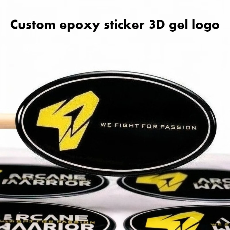 Custom epoxy sticker 3D gel logo crystal label transparent personalized vinyl self-adhesive waterproof custom Decorative Logo