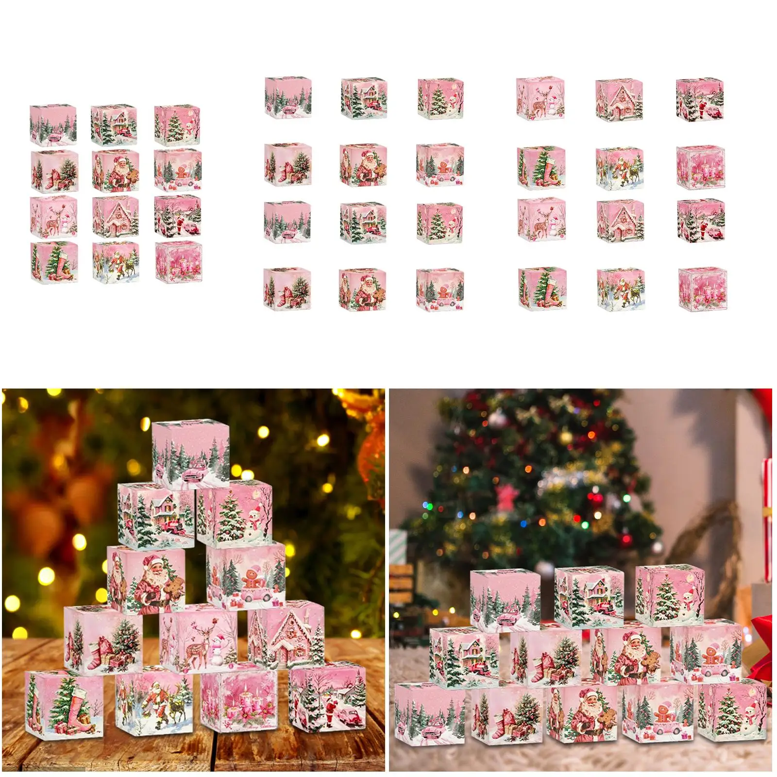 Sacchetto regalo di Natale Sacchi di Natale Confezione regalo di carta per le vacanze per gli amici