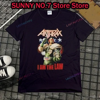 Anthrax 판사 Dred I Am The Law 티셔츠, 헤비 메탈 밴드 티셔츠, 신제품 